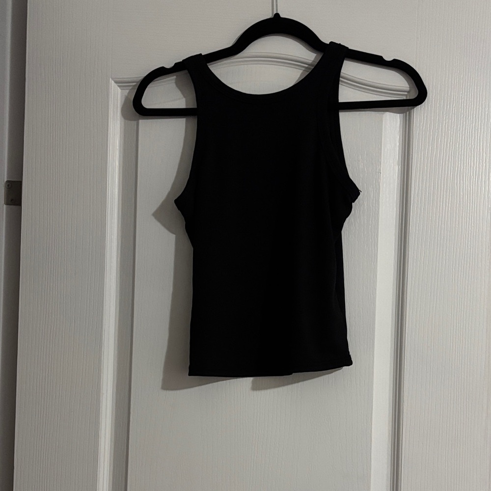 Black Ribbed Tank